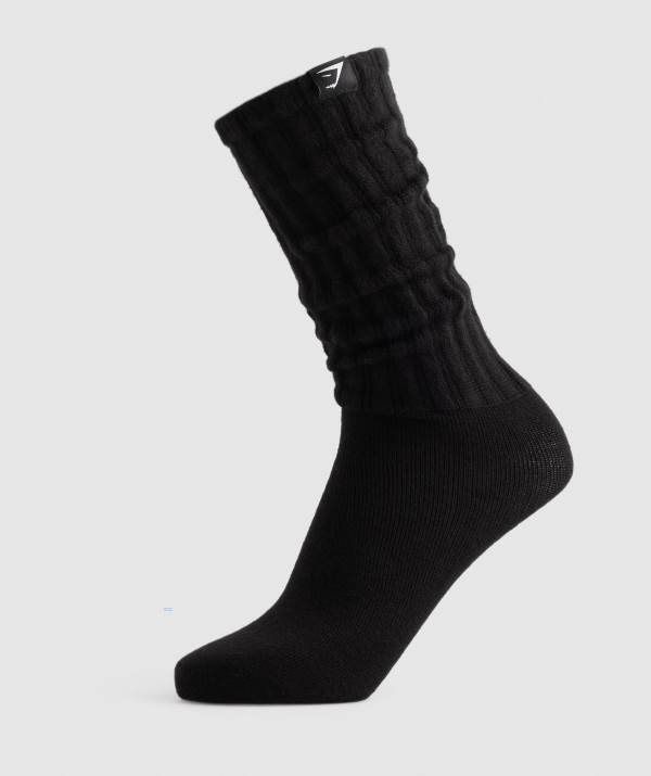 Panske Ponozky Gymshark Comfy Rest Day Čierne | QD9417820